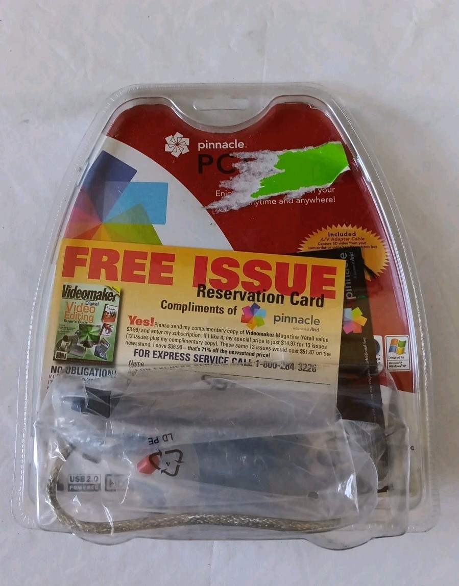 Pinnacle PCTV HD Pro Stick Stream TV on your PC SOLD AS IS