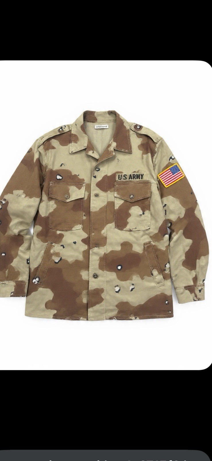 US Army Desert Storm Chocolate Chip Desert Camo 4-Piece Lot Jacket/Pants M-R