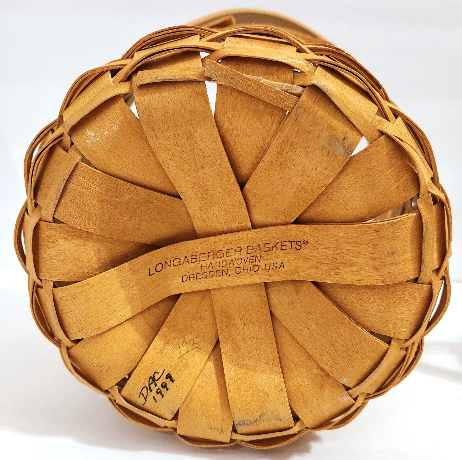 Longaberger SMALL 5" FRUIT BASKET & MEDIUM 6.375" FRUIT BASKET with swing handle
