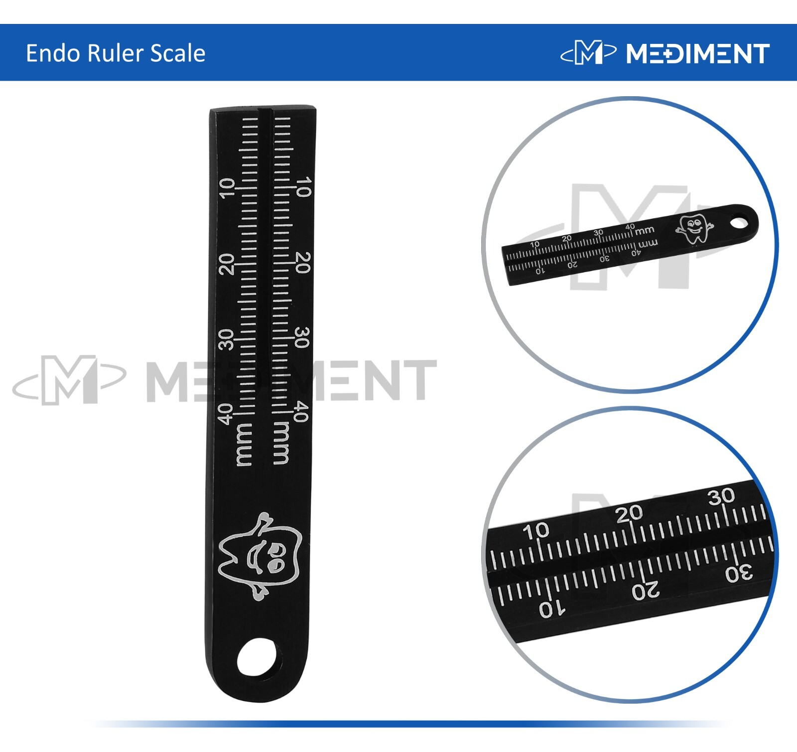 Dental Endodontic Instruments Root Canal Endo Ruler Span Measure Scaler