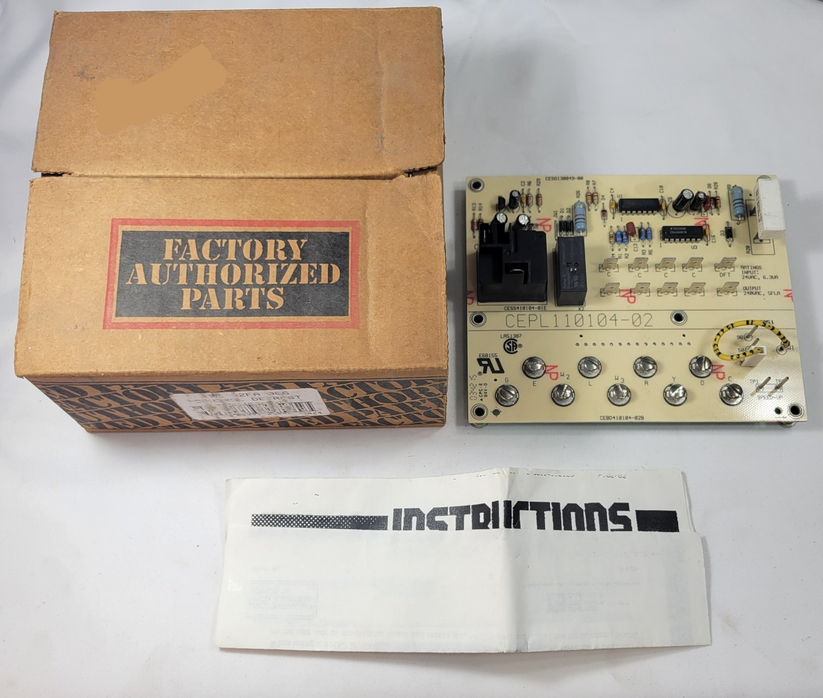 Carrier Defrost Control Board HK32FA006 CEPL110104-02 (BRAND NEW IN THE BOX)