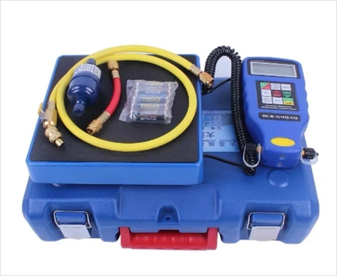 High-precision Weighing Scale for Automatic, Metered Charging of Refrigerant
