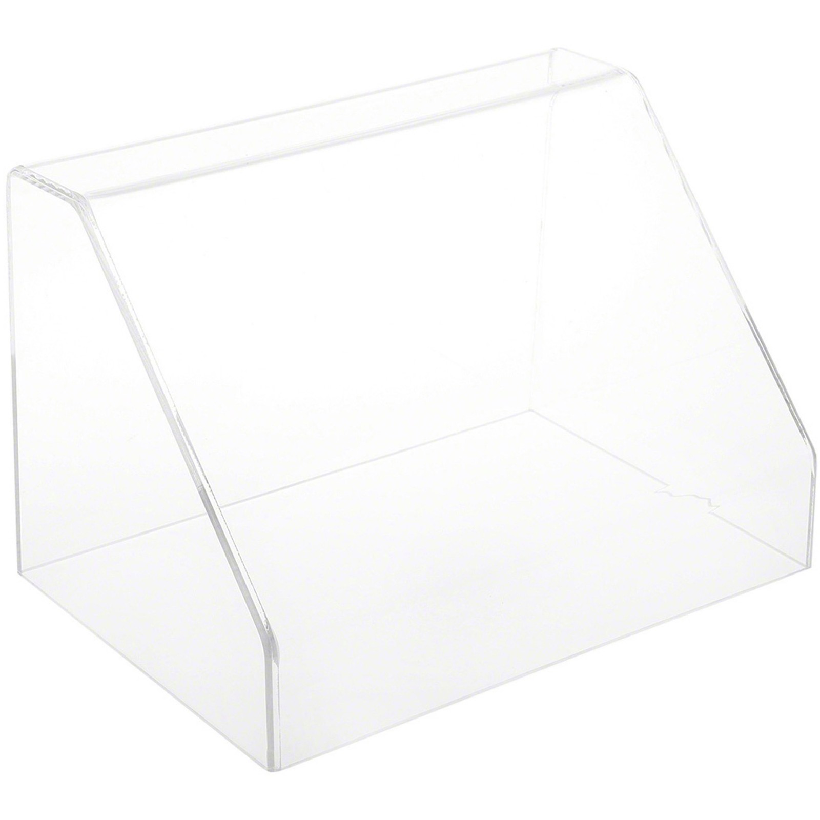 Plymor Clear Acrylic Slanted Front Display Case w/ No Base, 12" W x 8" D x 8" H