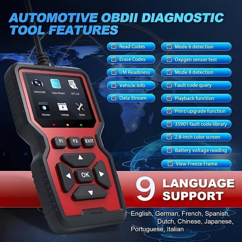 Professional OBD2 OBDII V519 Diagnostic Scanner Tool CAN Code Reader Multi Color