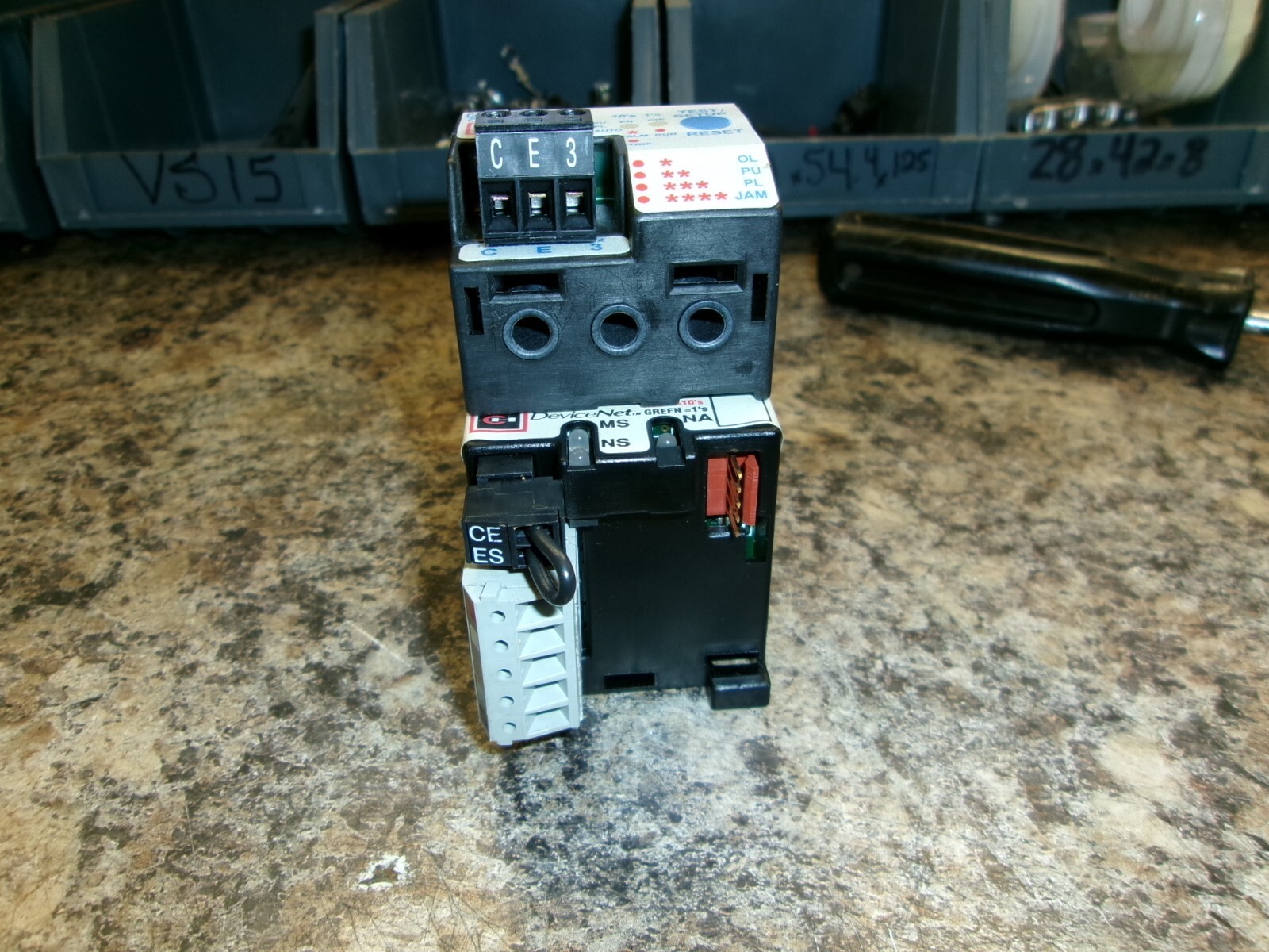 CULTER-HAMMER C395ADDN WITH C395DNA OVERLOAD RELAY OFF A NOS CONTROL BOX A118