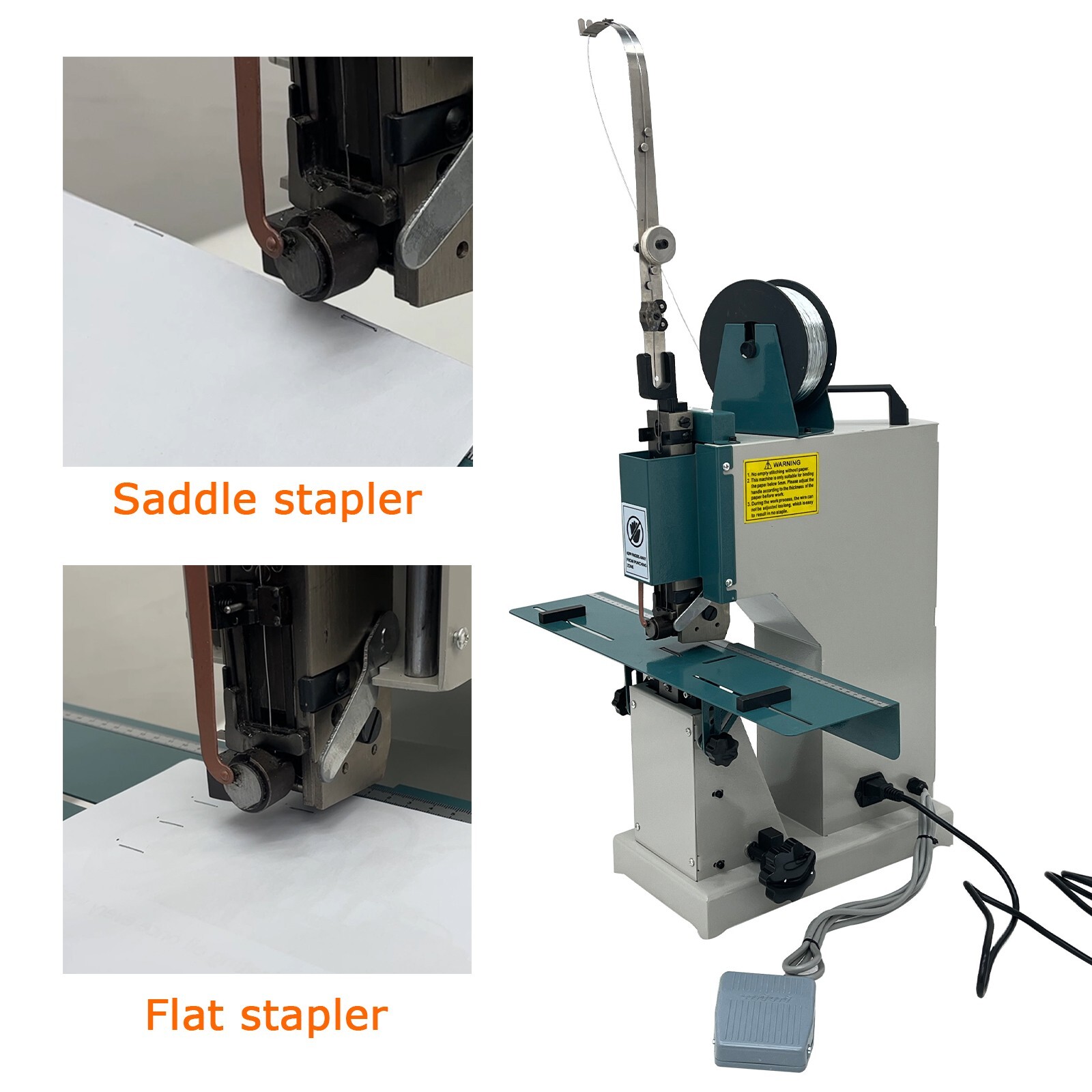 Heavy Duty Electric Stapler Machine Automatic Flat Stapler / Saddle Stapler 110V