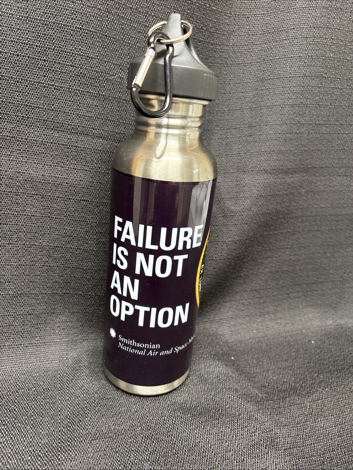 Smithsonian National Air & Space Museum Apollo XIII Steel Bottle “failure not.."
