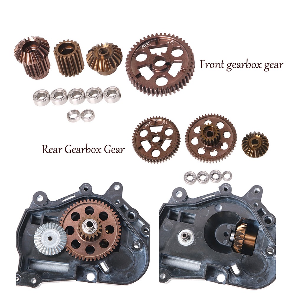 RC Metal Gear Front/Rear Gearbox Gear For Tamiya 1/10 Hotshot II 2024 4WD RC