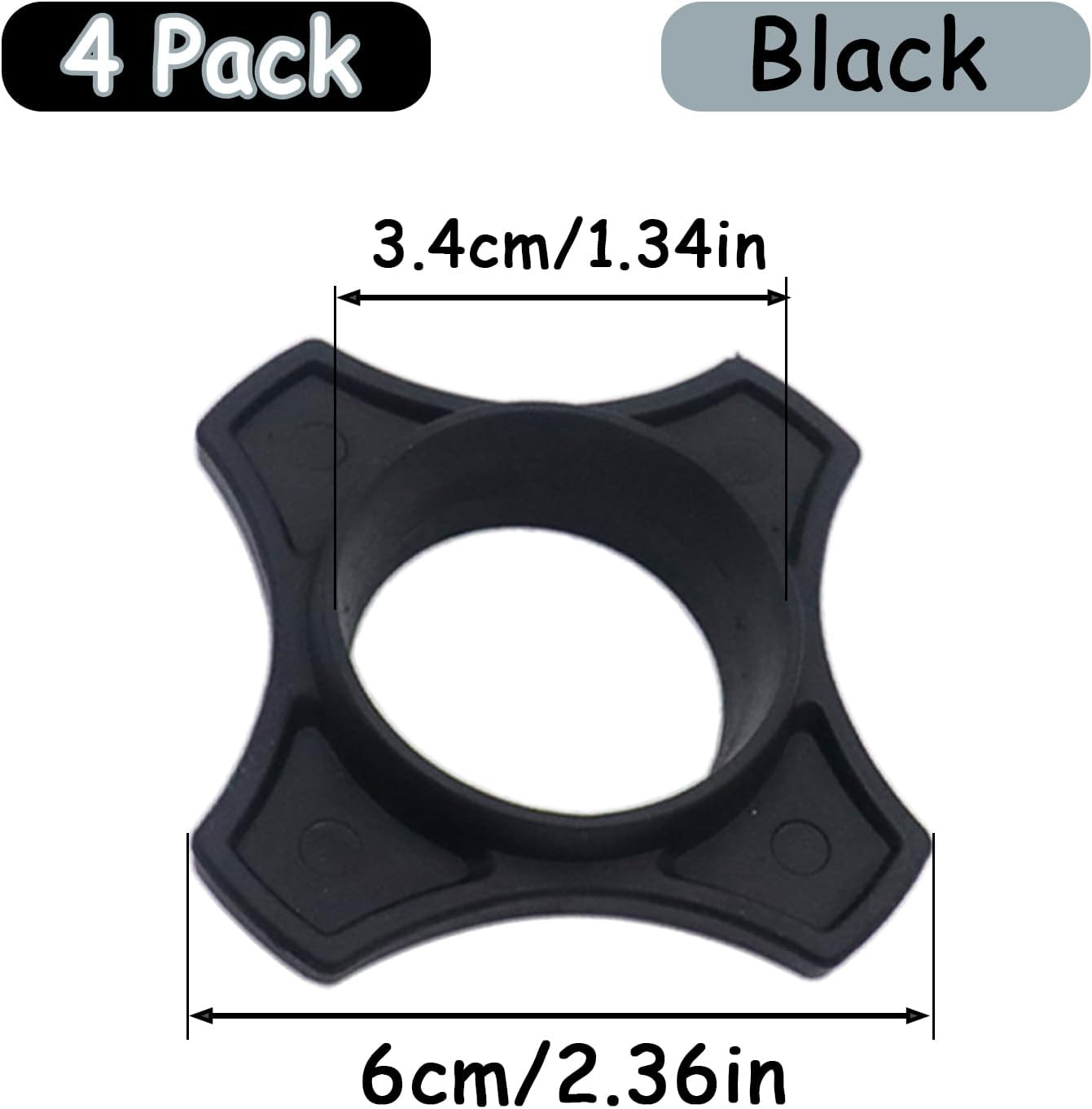 4 Pack Reusable Wireless Microphone Protection Rings, Anti-Rolling Silicone Hold
