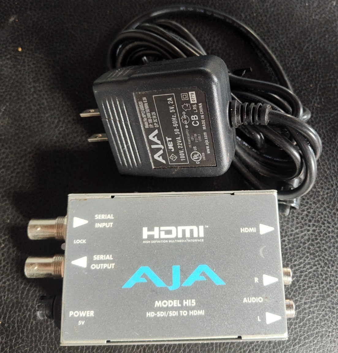 AJA Hi5     -PLUS HD/SD to HDMI Mini Converter, With Power Supply