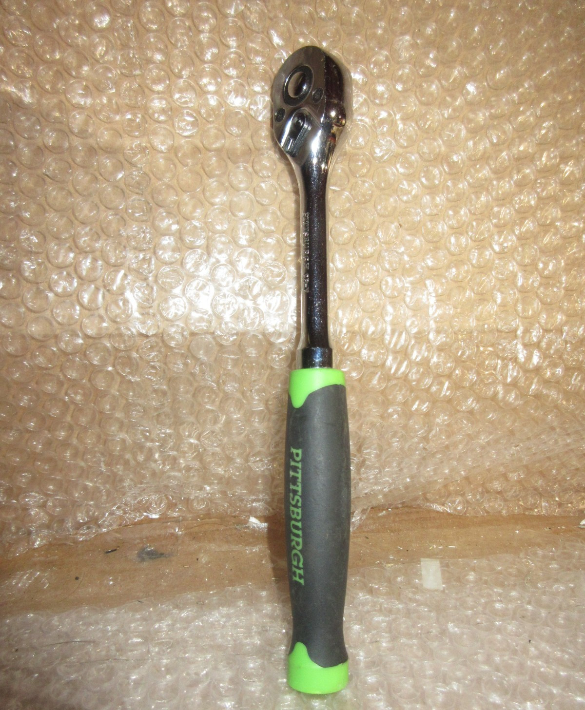 Pittsburgh Teardrop Quick Release Ratchet 3/8" Drive CR-V Soft Grip