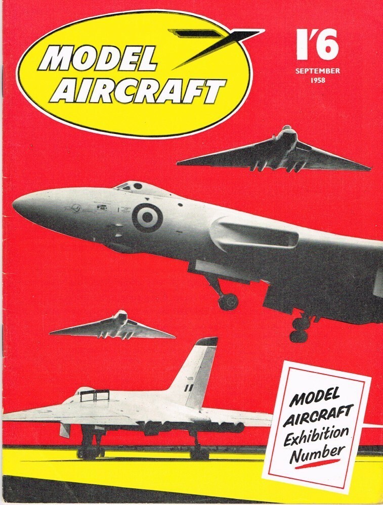 MODEL AIRCRAFT  Magazine September 1958 engine test Allen Mercury A-M 15