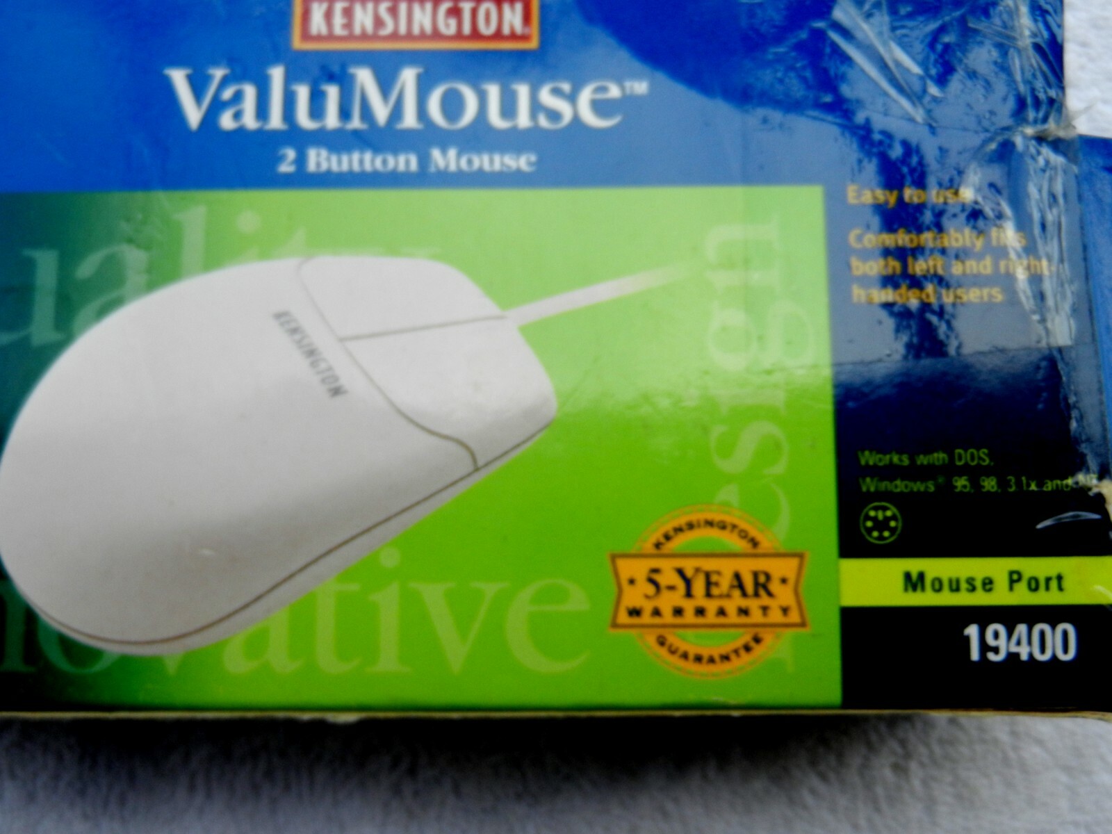 Kensington ValuMouse PS/2 Model# 19400- NEW