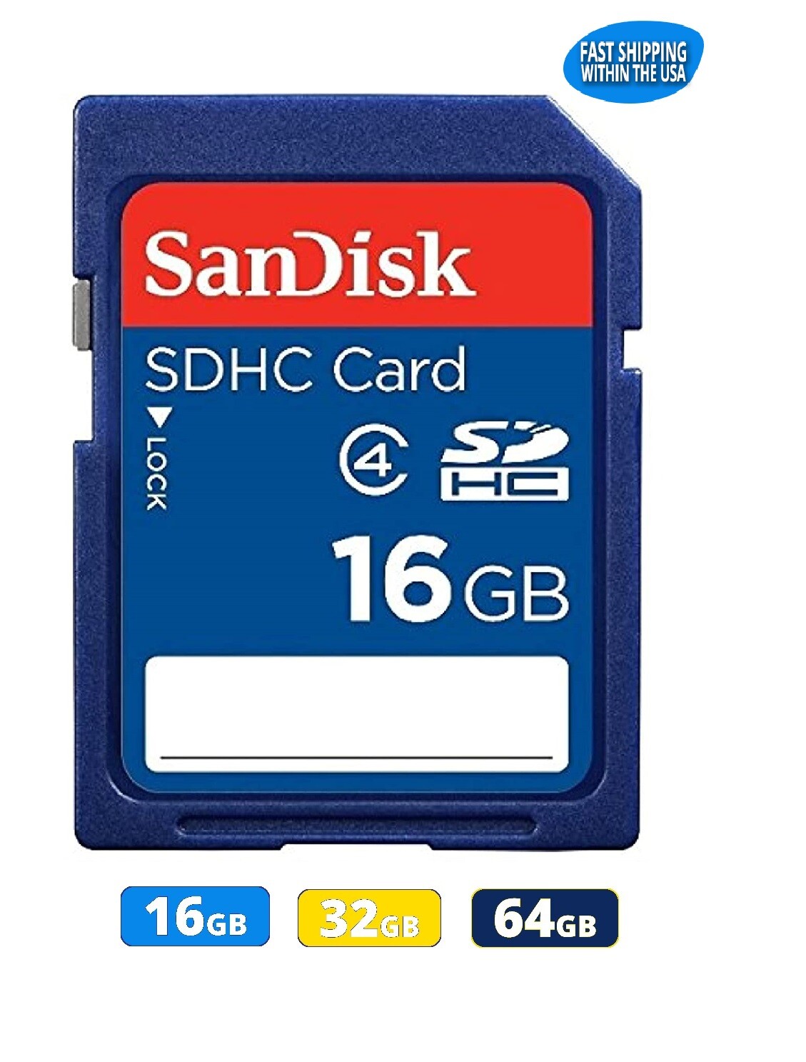 Sandisk SD Card 8GB 16GB 32GB 64GB Memory Card for Cannon Nikon Kodak & Sony