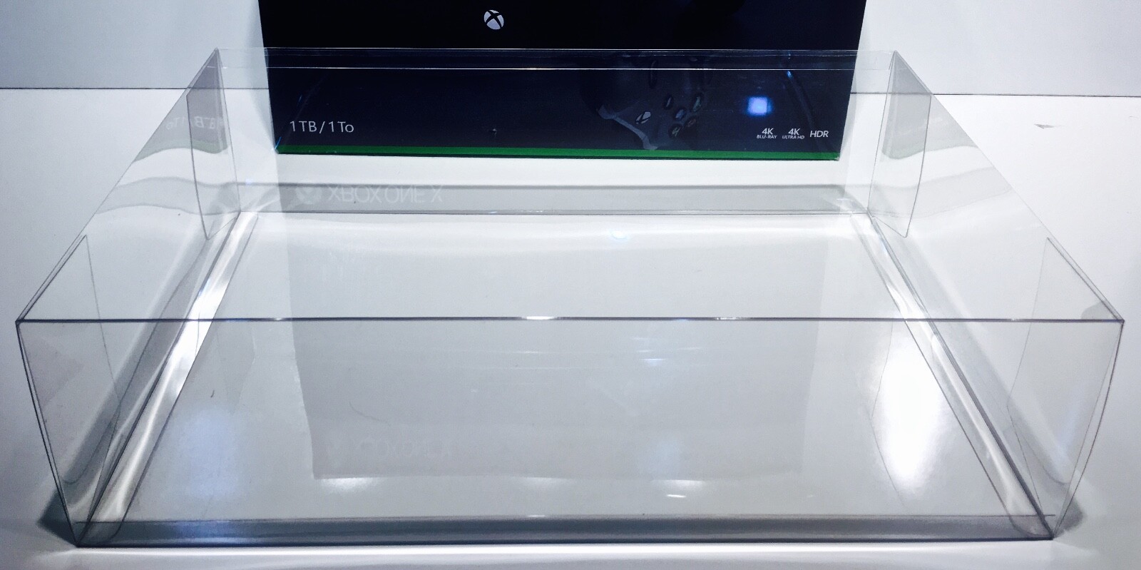 1 Console Box Protector For XBOX ONE X Console Boxes  Clear Custom Display Case