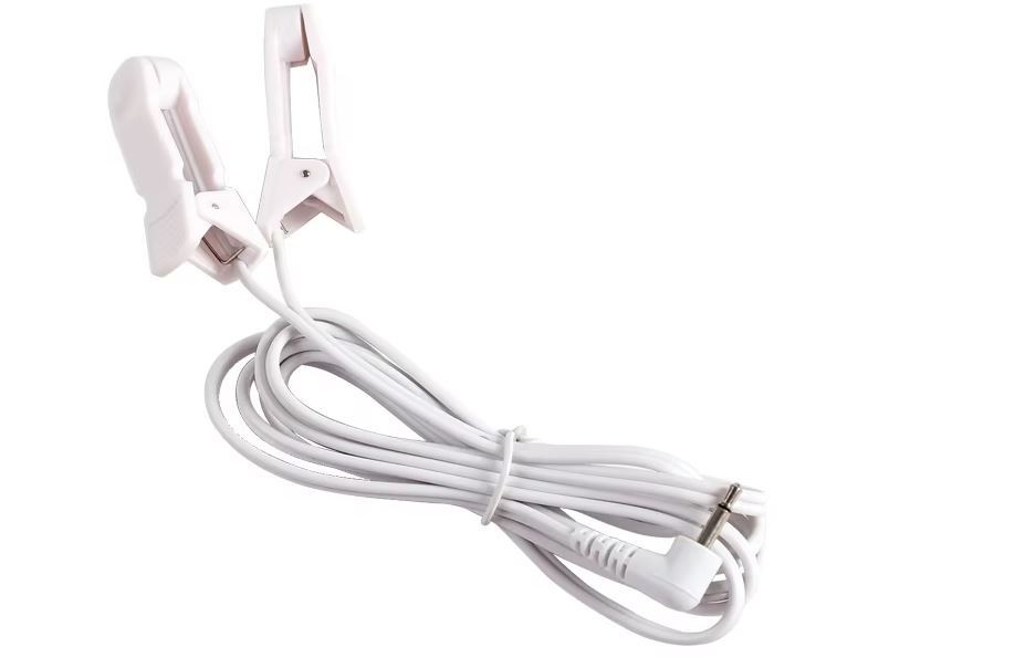 EAR CLIP/CLAMP ELECTRODE with 2.5mm Plug Lead Cable Microcurrent Electrotherapy
