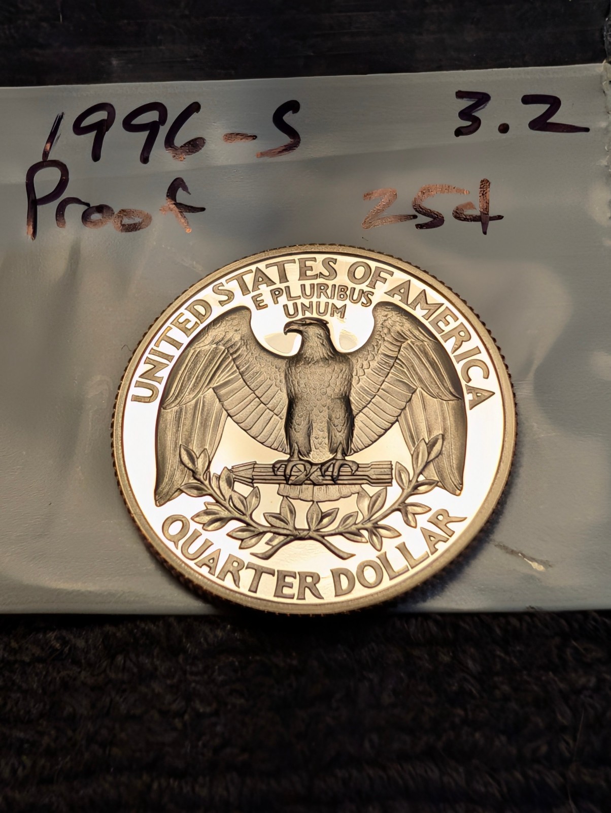 1996-S Proof Washington Quarter ** From Proof Set **