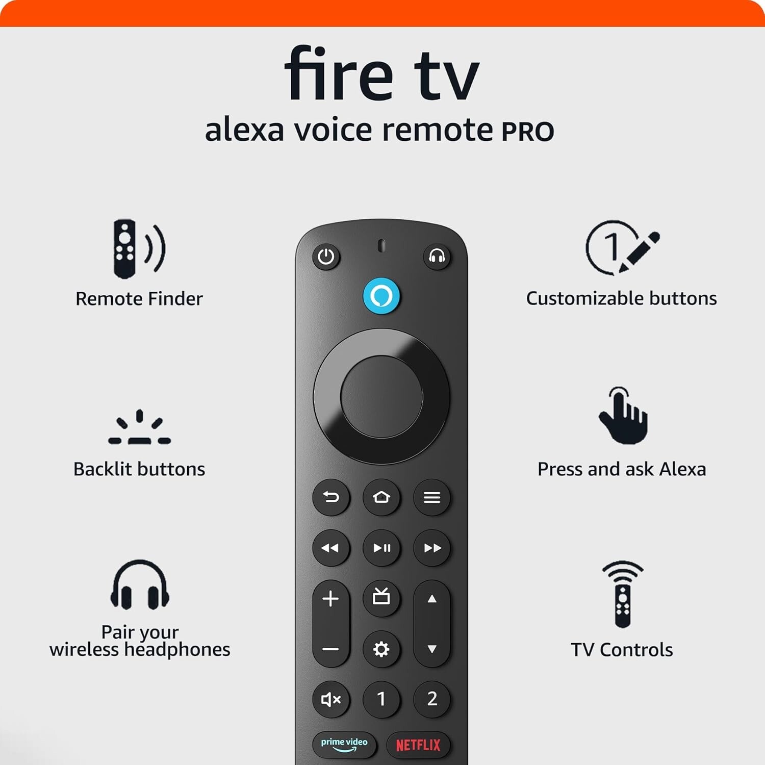 Amazon Fire TV Alexa Voice Remote Pro (Newest Model) B09RX4HKTD NEW SEALED