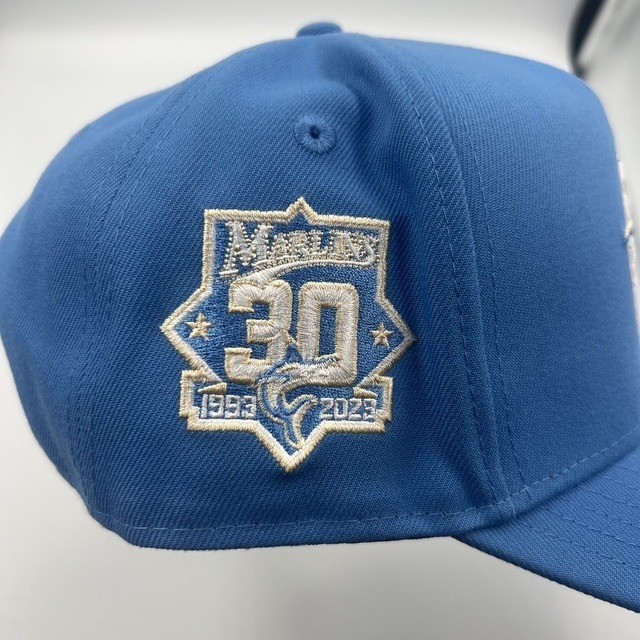 New Era Miami Marlins 30 Patch Anniversary 9FIFTY Light Blue Snapback Hat