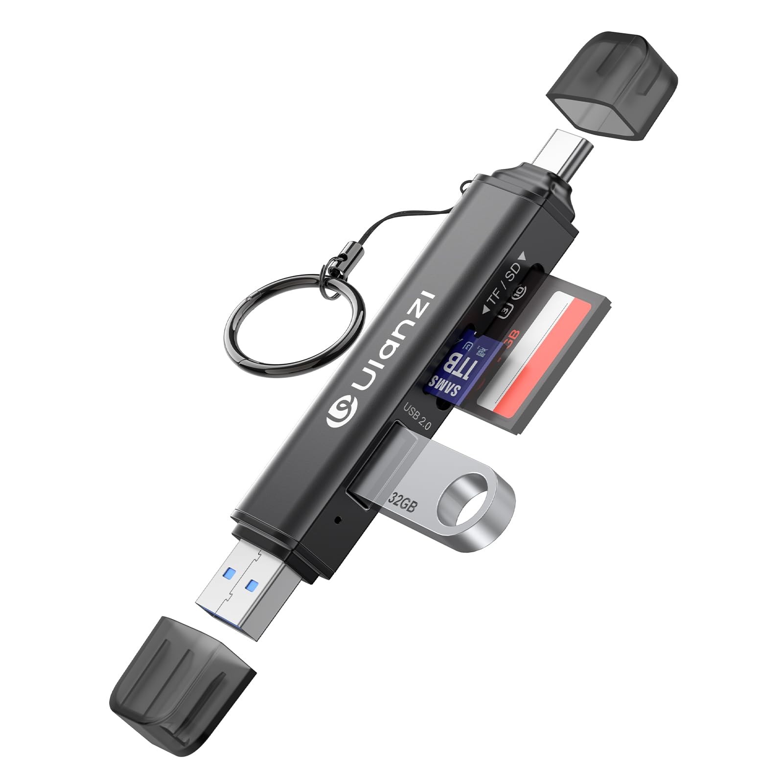 CR1 3-in-1 SD/TF/USB Card Reader, USB 3.1 High-Speed 170MB/s