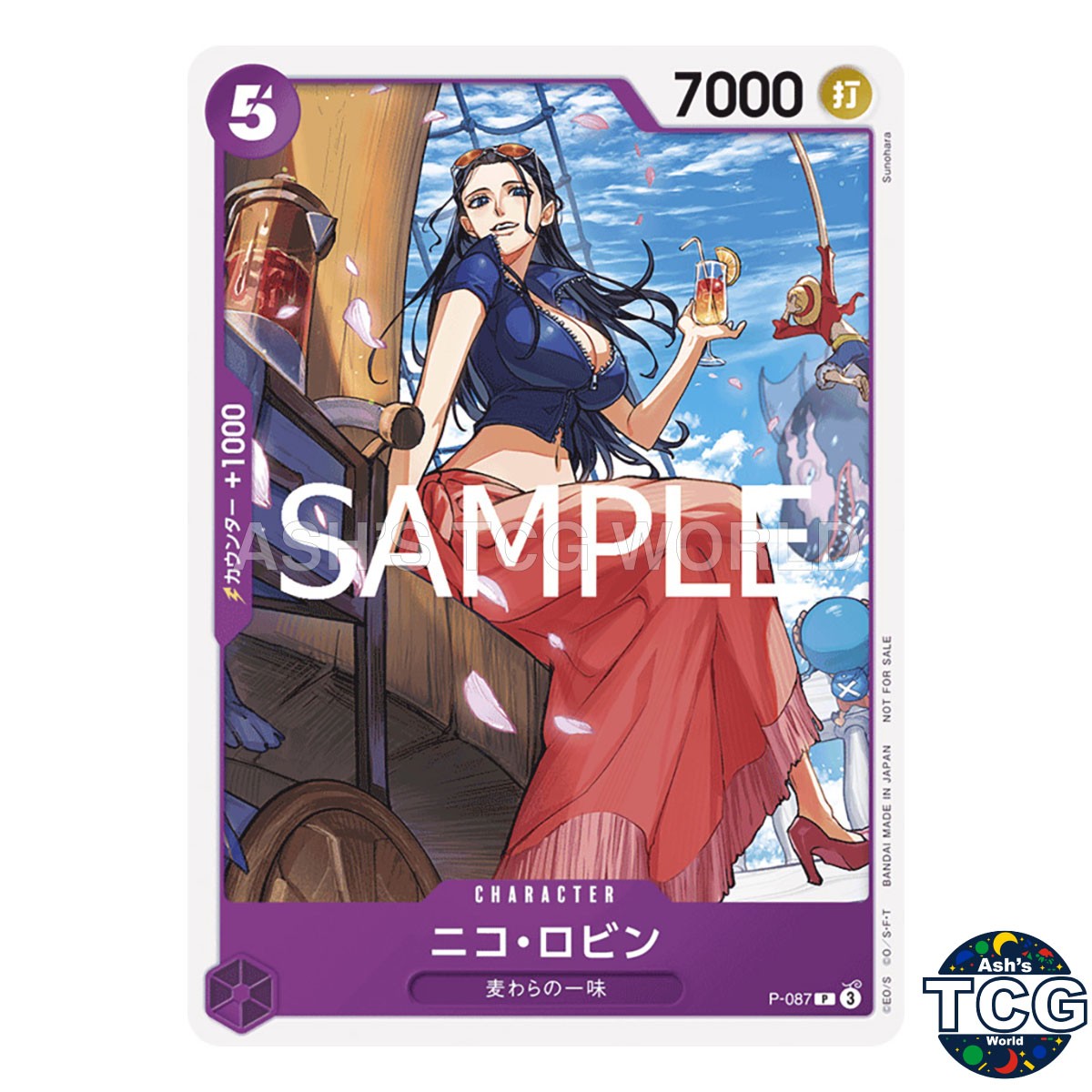 Nico Robin P P-087 Promo Pirates Party One Piece Card Game Japanese