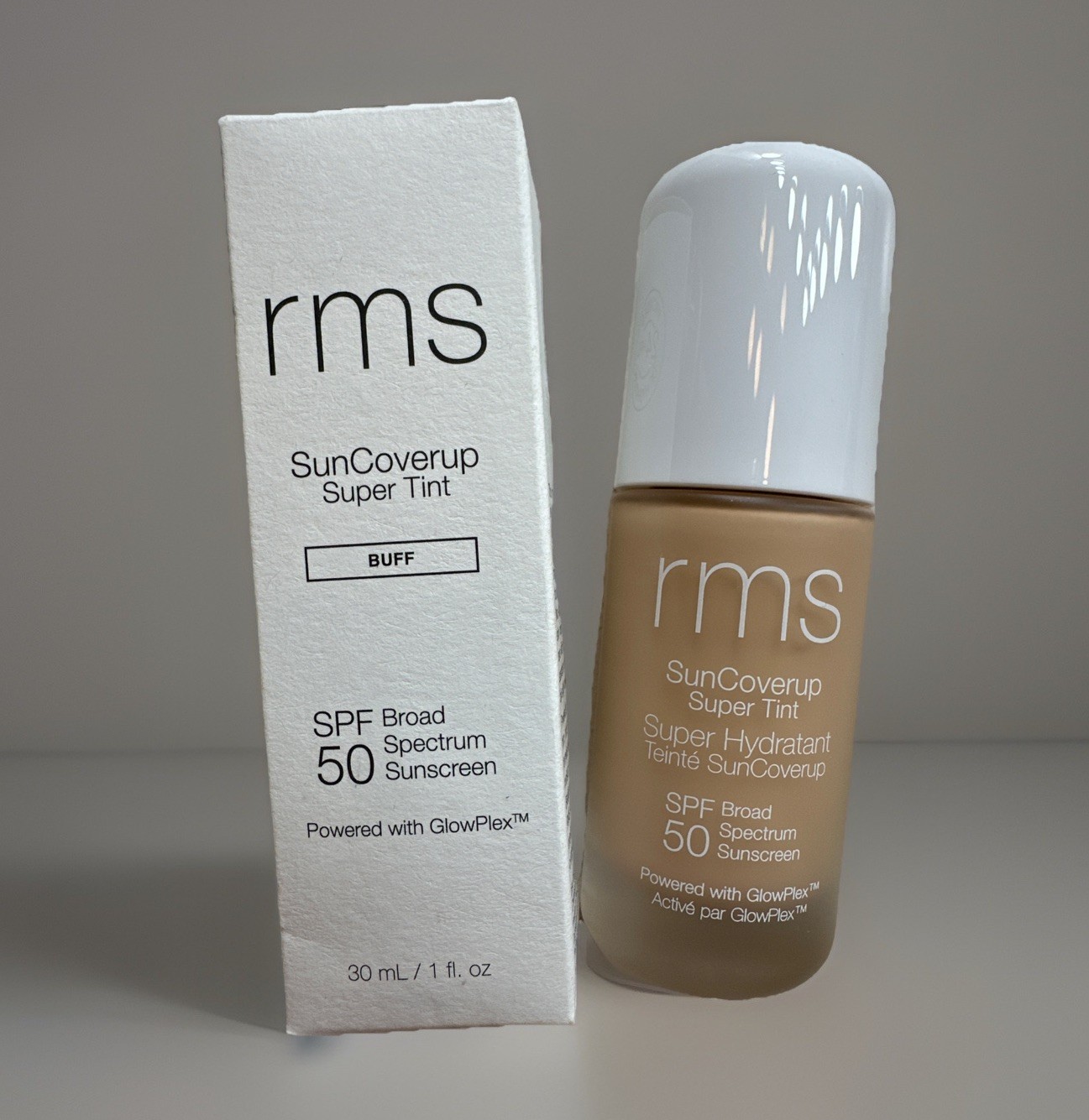 RMS Beauty SunCoverup Super Tint Broad Spectrum SPF 50 Sunscreen BUFF  1oz 1/27