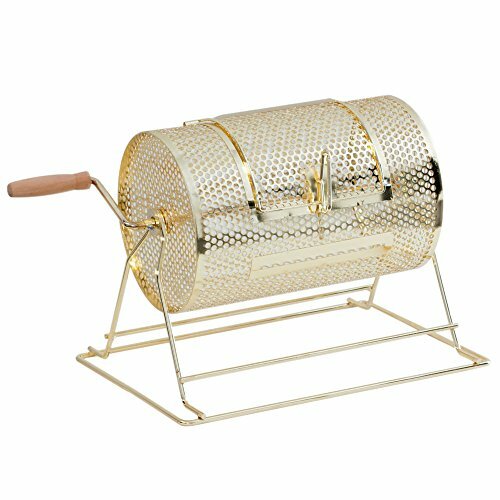 USED. Small Brass Raffle Ticket Drum. Holds 2,500 Tickets