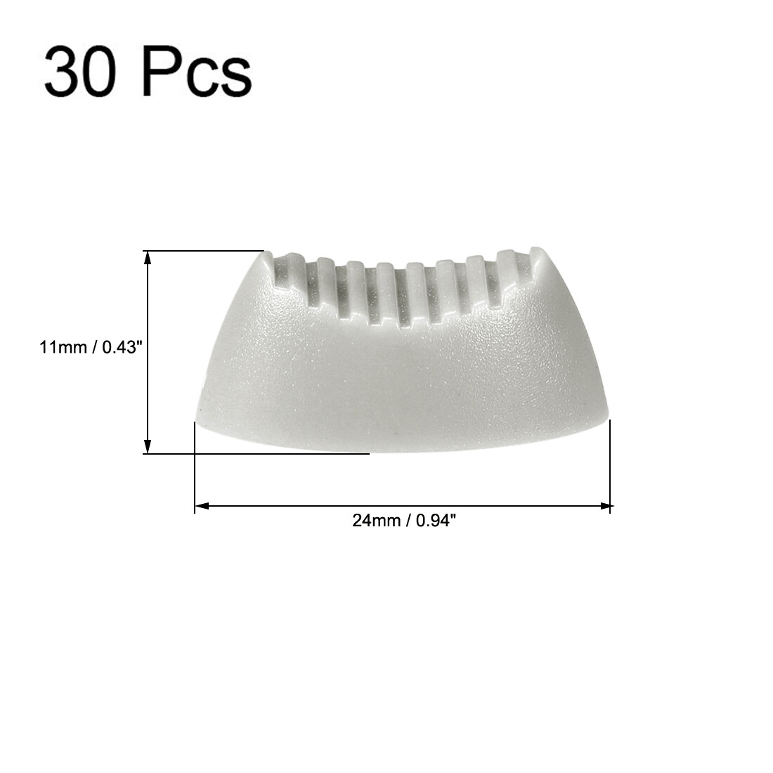 Console Mixer Slider Fader Knobs Replacement for Potentiometer Grey 30pcs