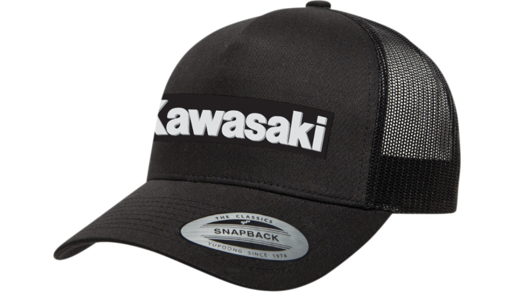 NEW FACTORY EFFEX 25-86102 Kawasaki Core Trucker Hat - Black - MOTORCYCLE