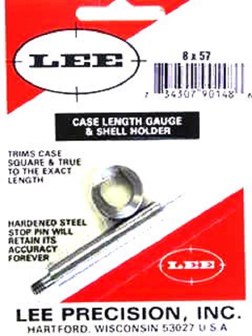 Lee 90148  8 x 57mm Mauser / 8mm Mauser Case Length Gage and Shellholder