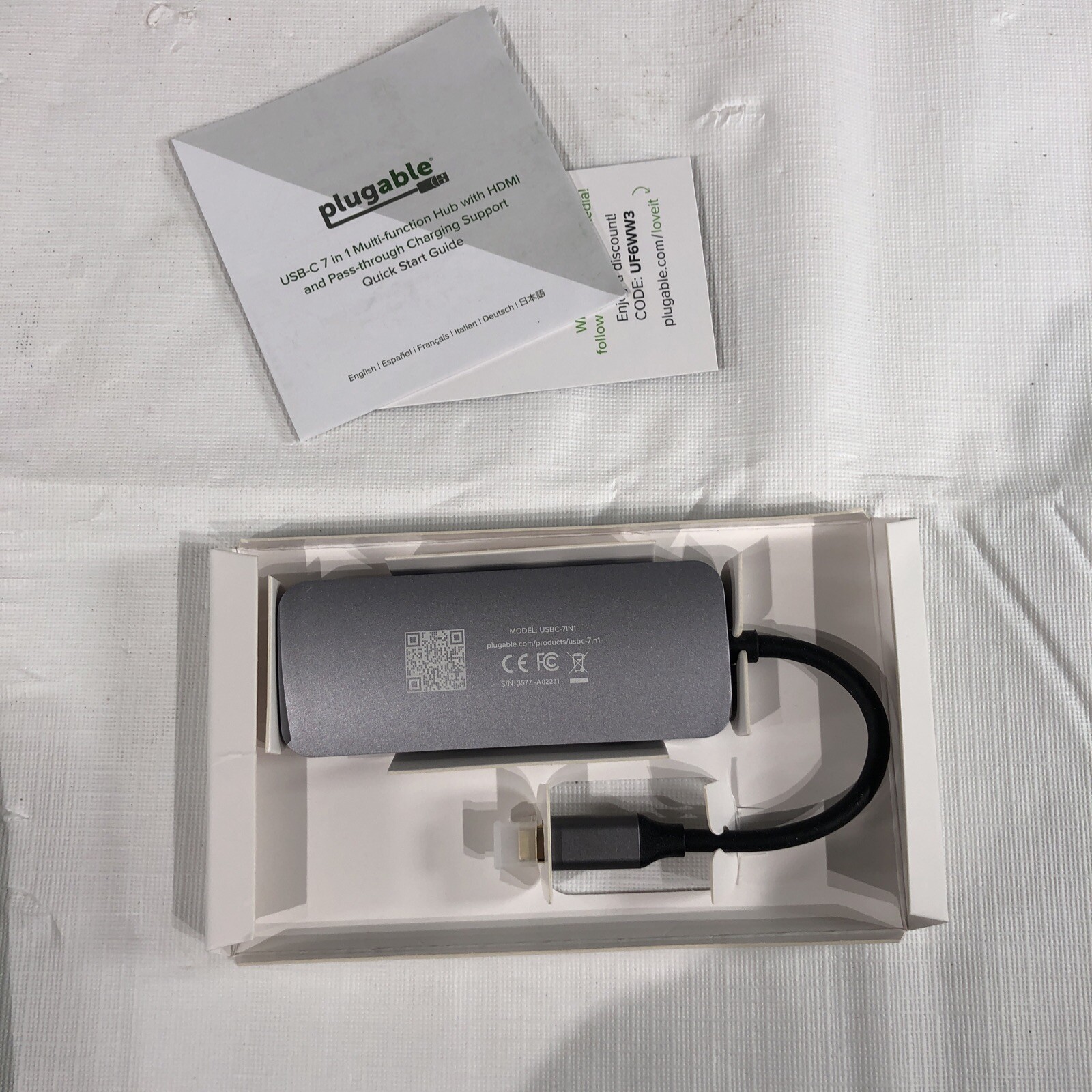 Plugable USB-C Hub 7-in-1, USB C Hub Compatible with Mac, Windows, Chromebook