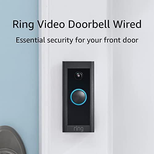 Ring Video Doorbell Wired – Convenient, essential features in a compact design,