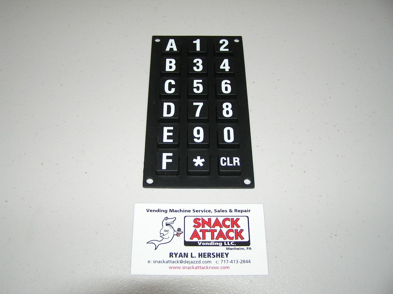 DIXIE NARCO BEV MAX 2145, 3561, 5000, 5591 SELECTION KEY PAD, OVERLAY, CABLE