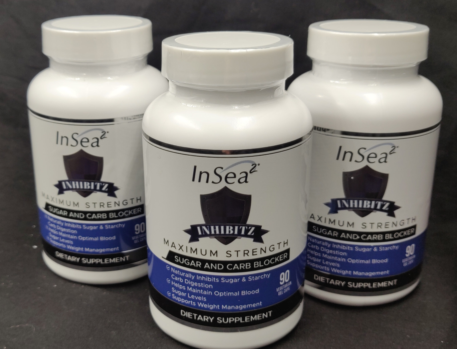 Carb & Sugar blocker weight loss keto. INHIBITZ w/ InSea2-L Arabinose-3 bottles!