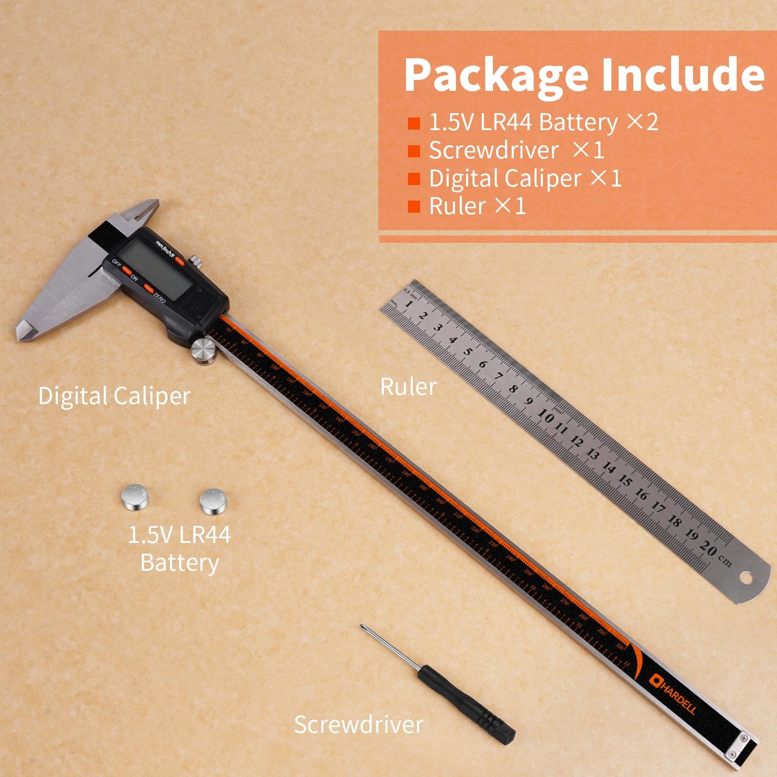 Digital Caliper 12 Inch,Caliper Measuring Tool with Large LCD Screen,Electron...