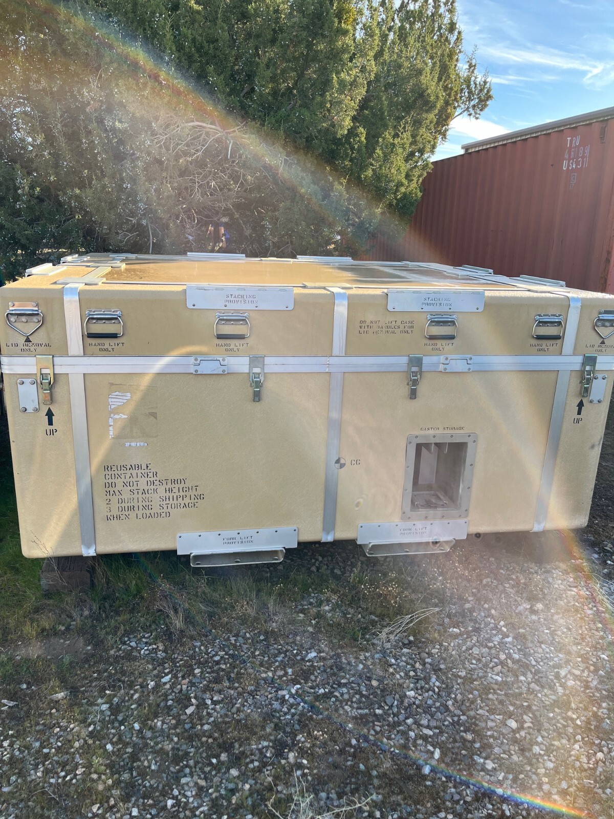GENERAL AUTOMICS MQ-9 REAPER PROP BOX HEAVY DUTY WATER PROOF STORAGE CONTAINER