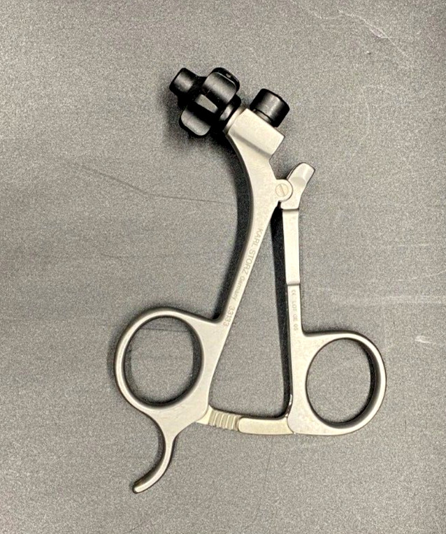 Karl Storz Clickline Metal Handle With Hemostat Ratchet (33133)