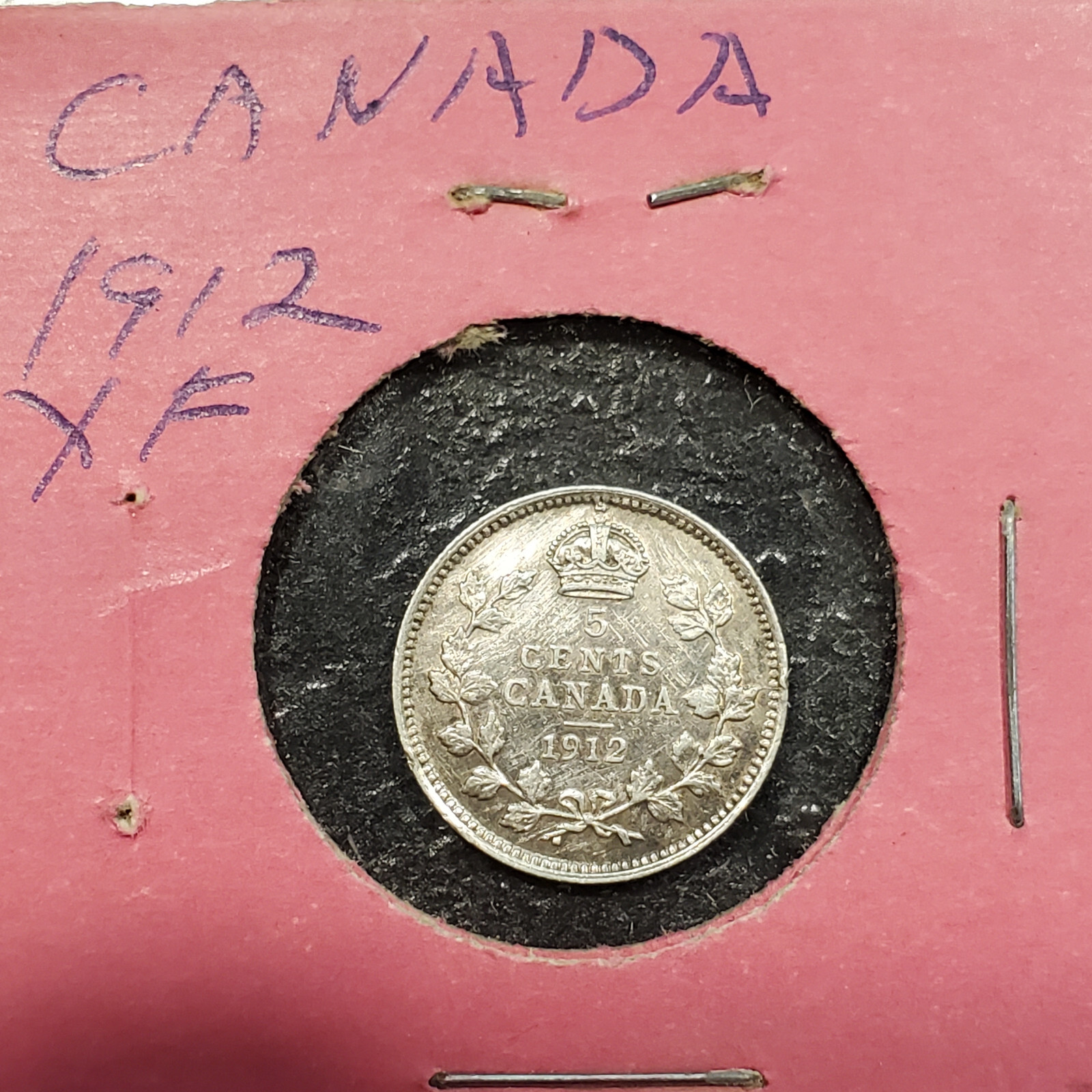 CANADA  1912    5 CENTS      JBC