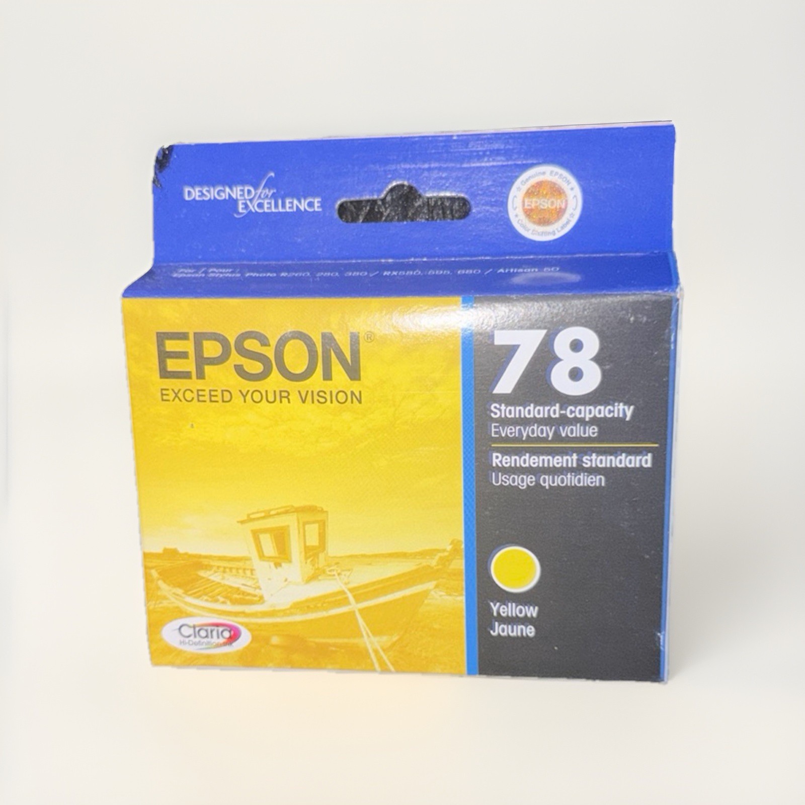 EPSON 78 Claria Hi-Definition Ink Standard Capacity Yellow Cartridge (T078420) W
