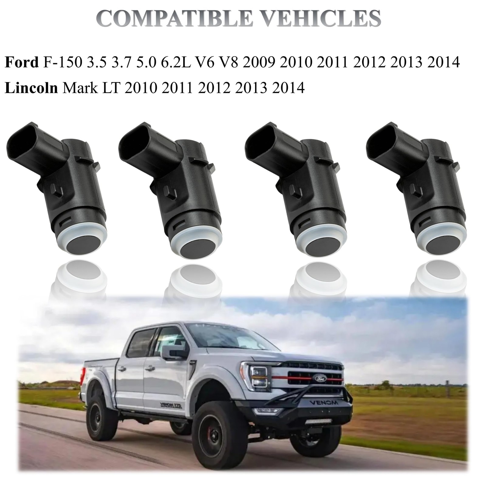 PANNUOSCS Backup Sensor Reverse Bumper Parking Assist Sensors Compatible with...