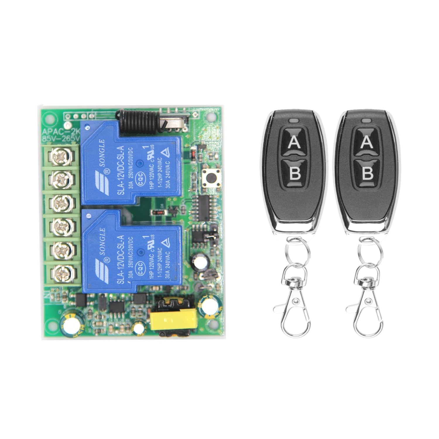 HighPower AC 110V/220V Wireless Remote Switch 30A Current Controller Relay