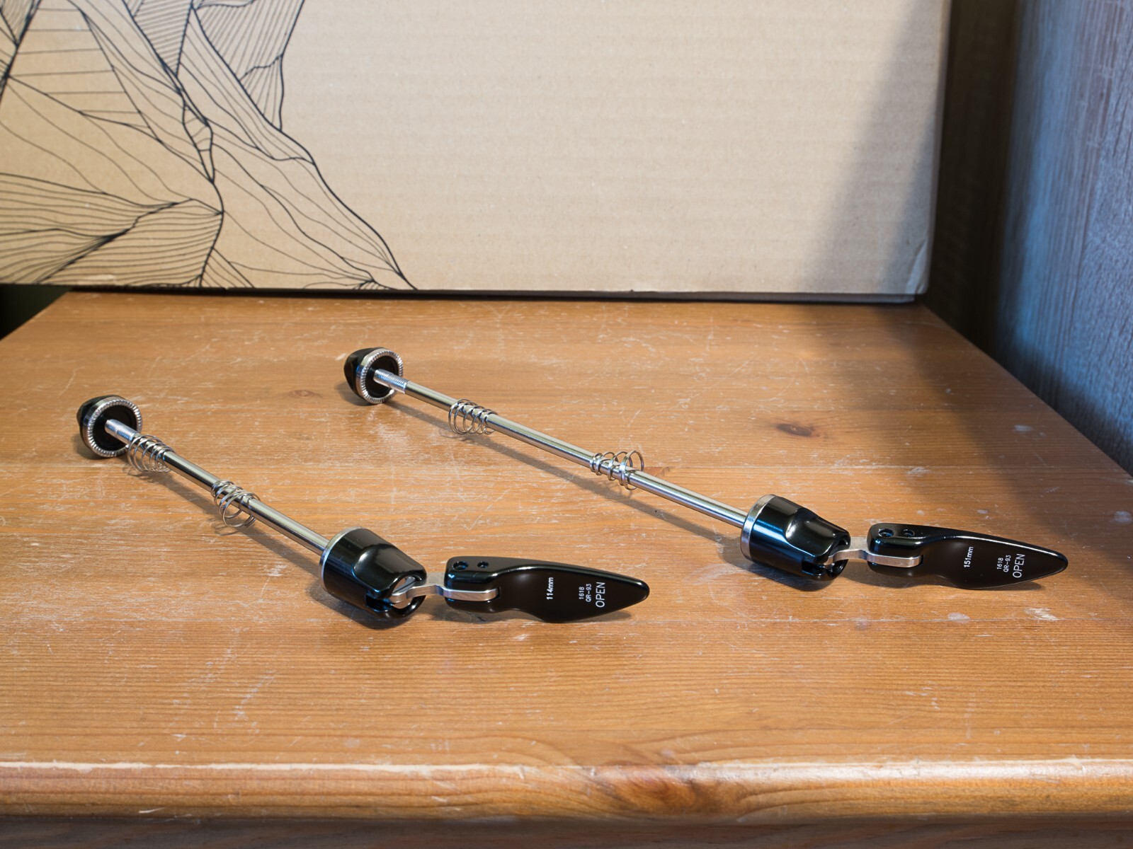 Unused Quick Release FSA Vision QR-93 Wheels Skewers Set Front 100mm Rear 135mm