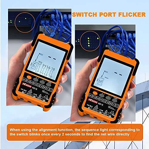 Netzwerkkabeltester, Multifunktions-POE-Kabeltester LCD-Display, Kabelpaarung