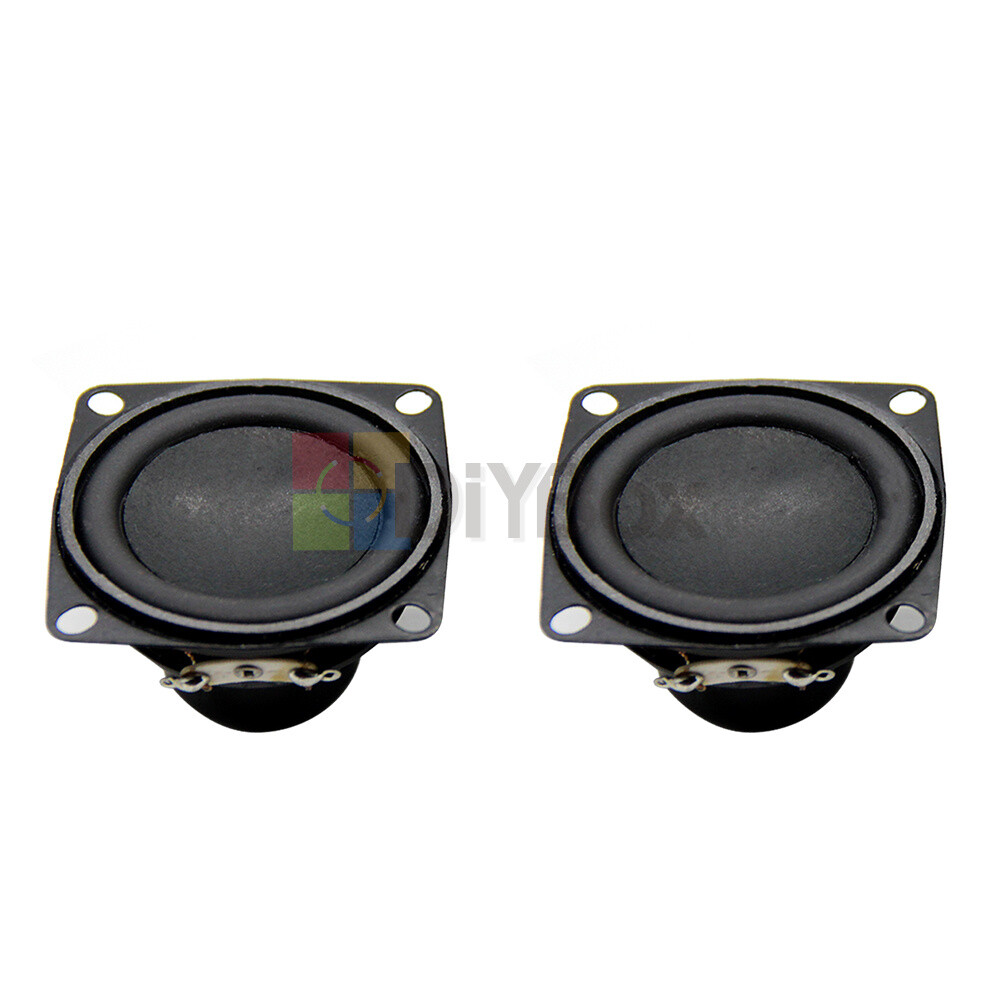 2PCS Magnetic Speaker 4ohm 10W/5W Bass Multimedia Speaker 53mm 2" 40mm 1.5"