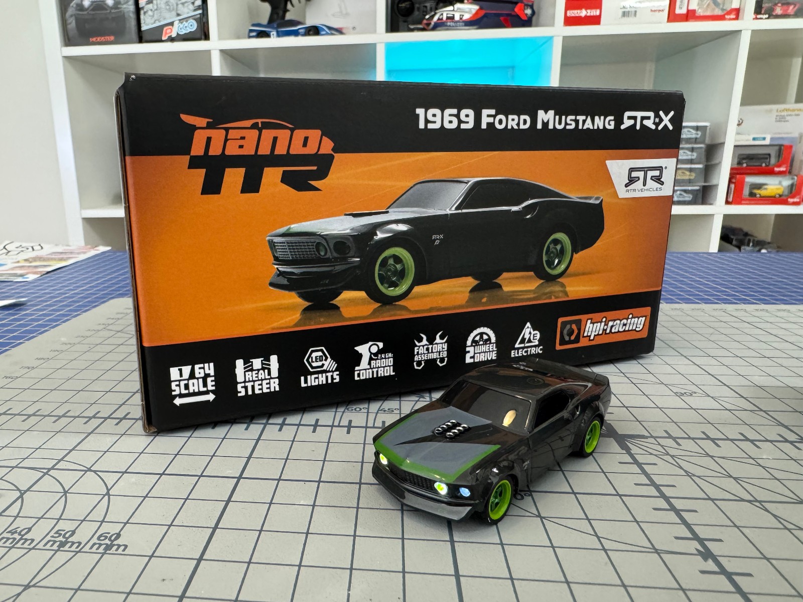HPI Nano TTR 1969 Ford Mustang 1:64 RTR-X HP160980 - Modeling