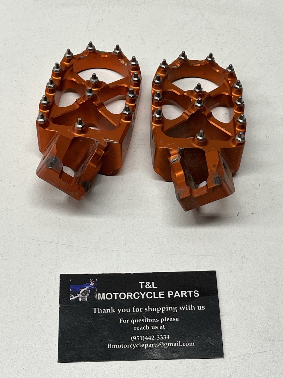 2019-2022 KTM 125 250 350 450 SXF XC FLOW PEGS ORANGE