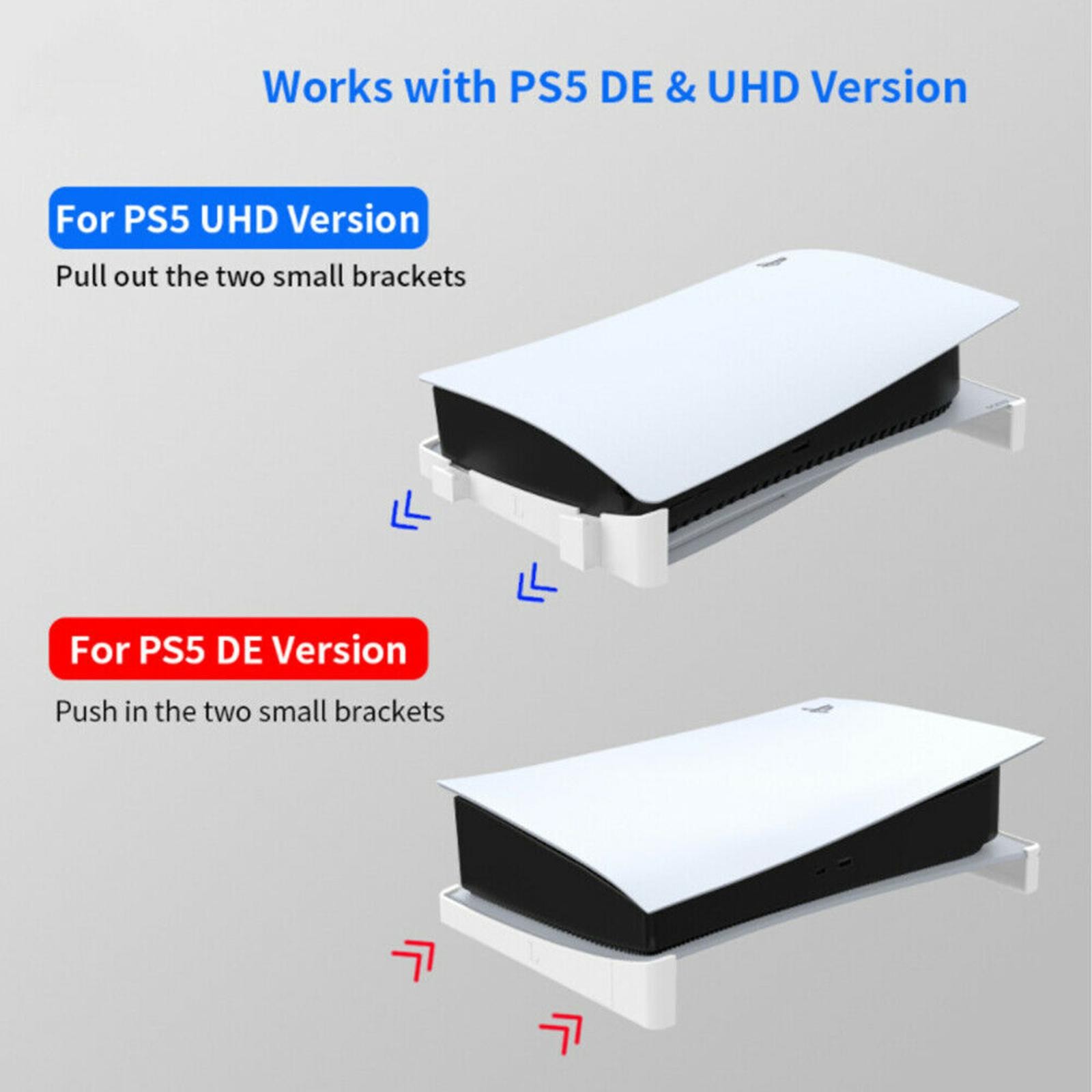 Horizontal Storage Rack Non-Slip Holder Cooling Stand Bracket For PS5 Console B