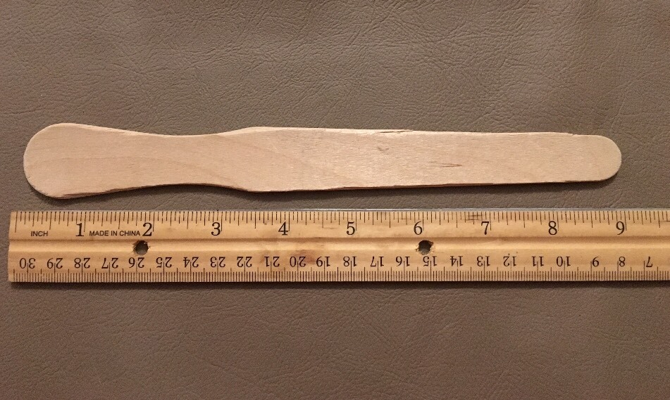 100 Disposable Large 9" Wood Paddle Spatulas Wax Application Or Stir Sticks