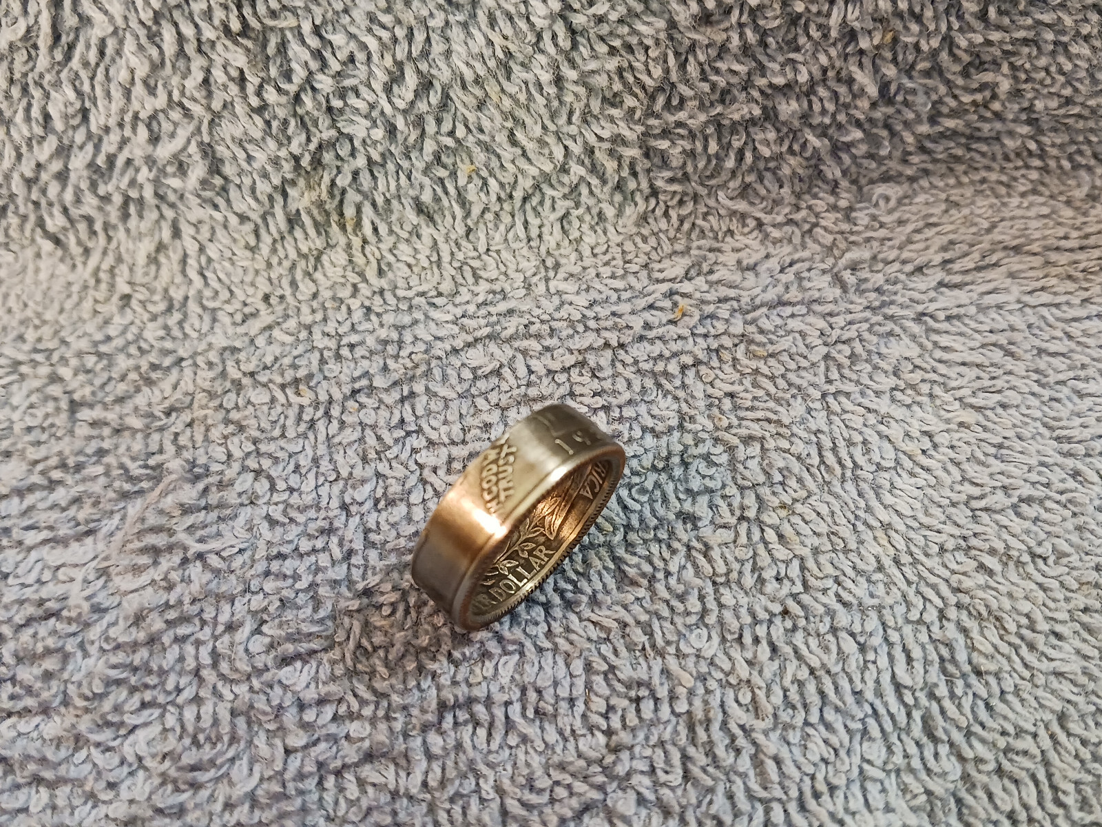 1986 Washington Quarters, Handmade Coin Ring, Size 8