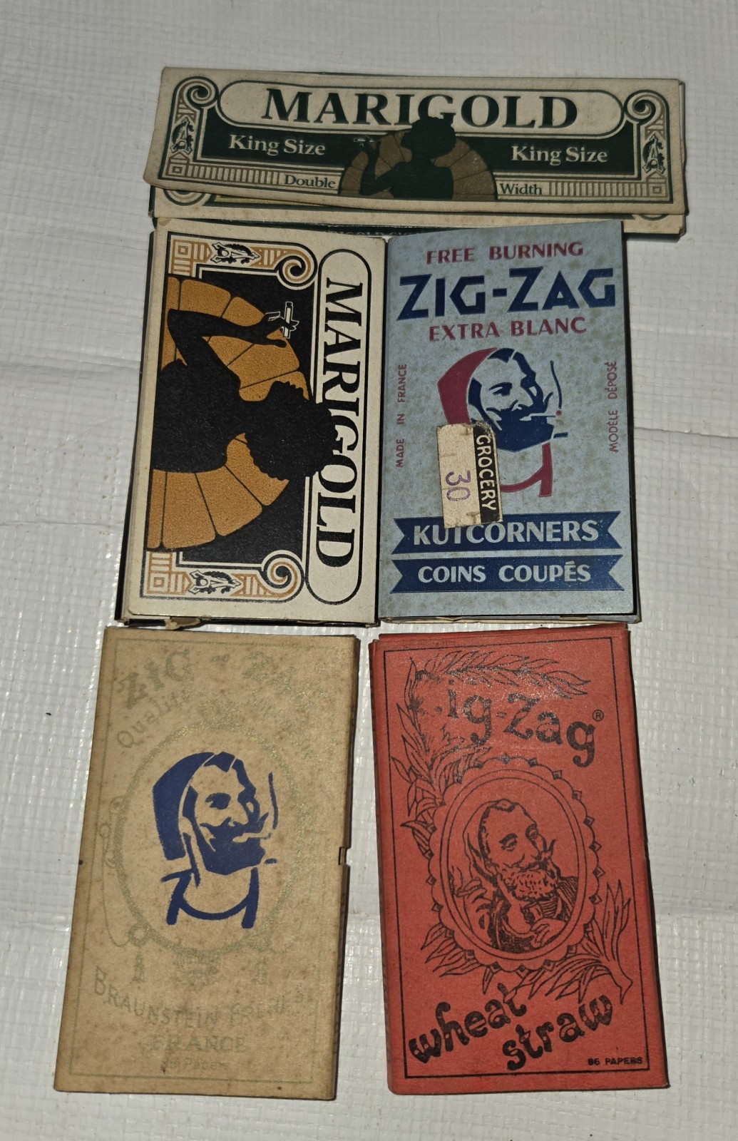 Vintage Cigarette Rolling Papers Collection